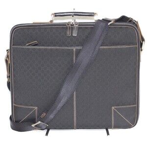 CELINE briefcase black rare business handbag